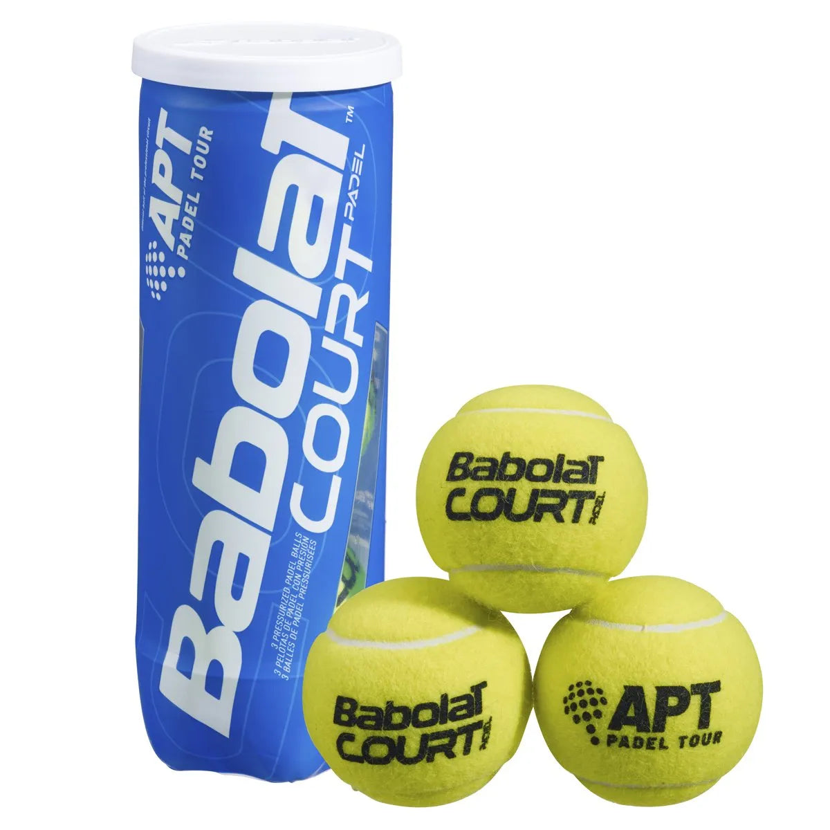 Babolat Court X3 Doos 24 x 3 stuks Padelballen