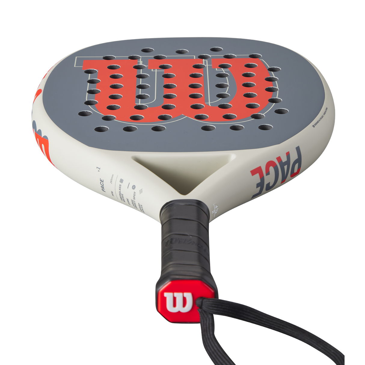 Wilson Pace V1 Rood/Zwart Padel Racket