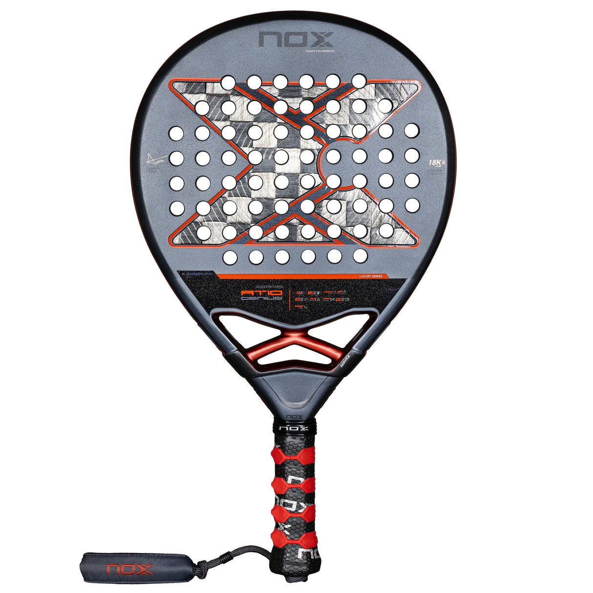 NOX AT10 Genius 18K Alum 2025 by Agustín Tapia Padel Racket