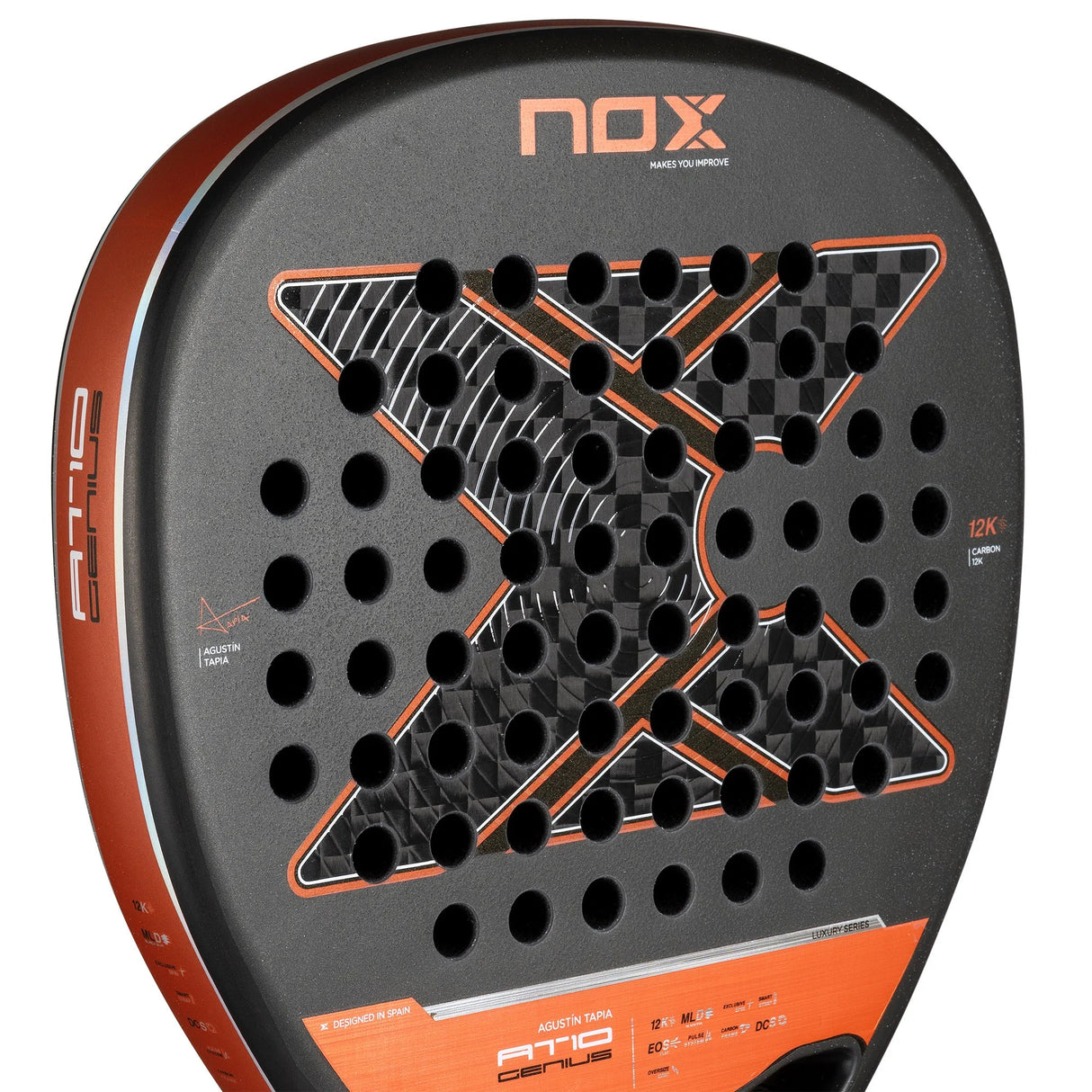 NOX AT10 Genius Attack 12K 2025 by Agustín Tapia Padel Racket