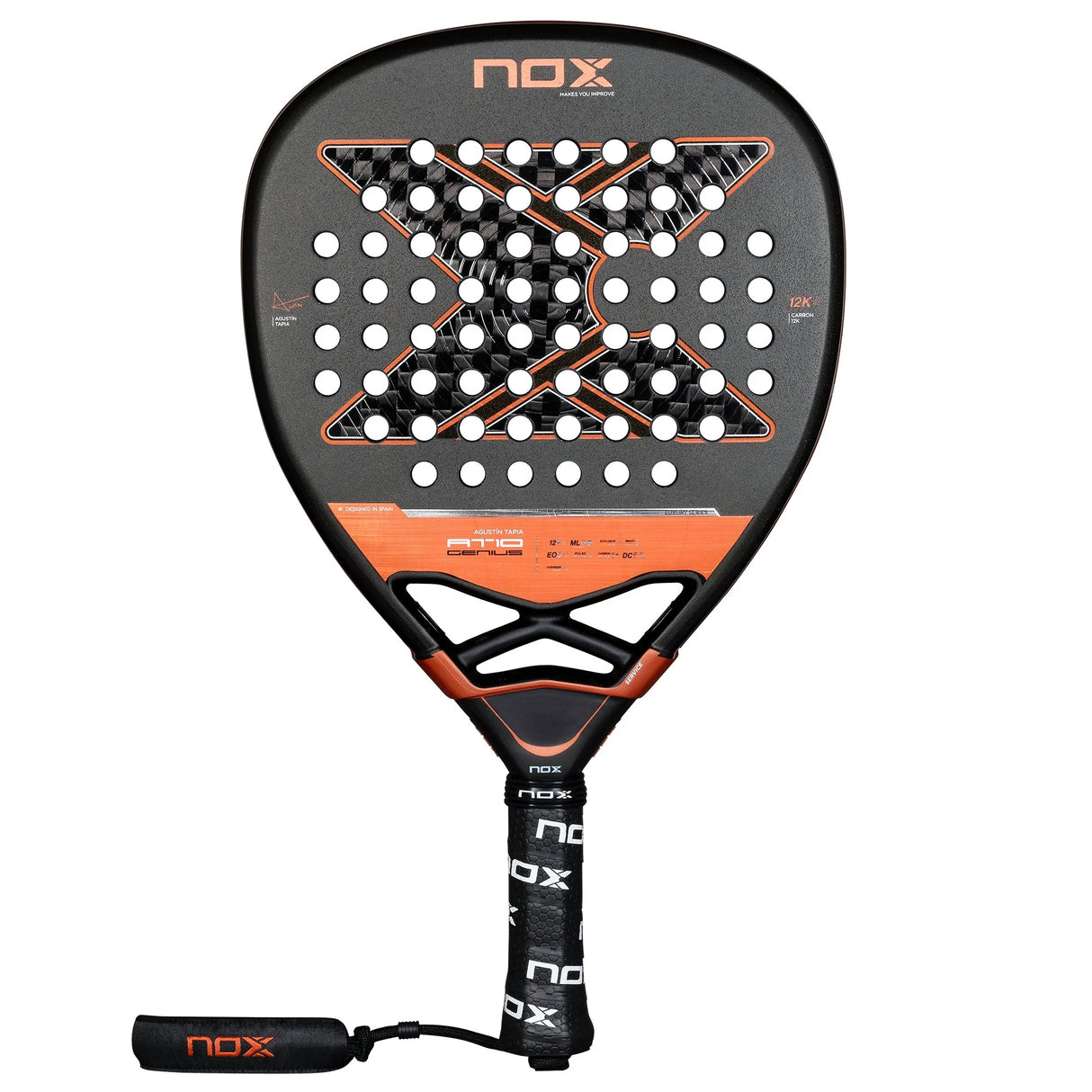 NOX AT10 Genius Attack 12K 2025 by Agustín Tapia Padel Racket